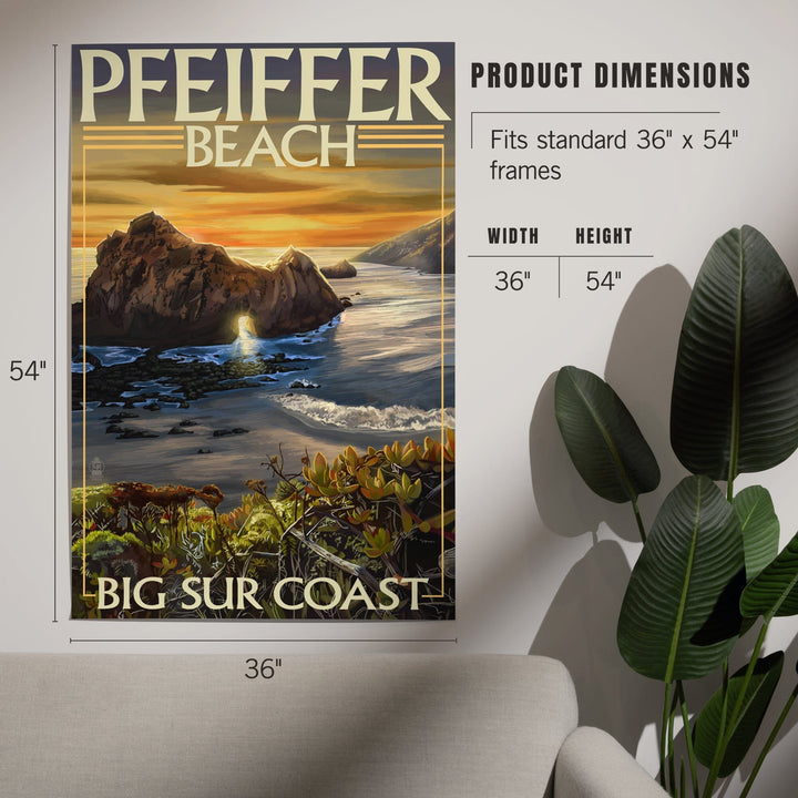 Pfeiffer Beach, California, Art & Giclee Prints Art Lantern Press 