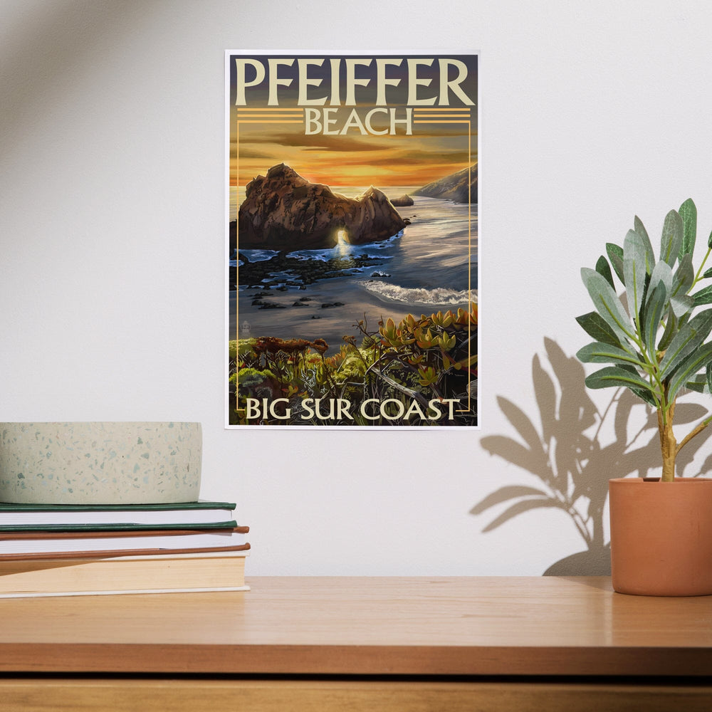 Pfeiffer Beach, California, Art & Giclee Prints Art Lantern Press 