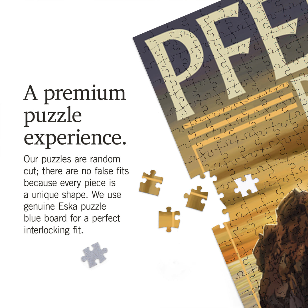 Pfeiffer Beach, California, Jigsaw Puzzle Puzzle Lantern Press 
