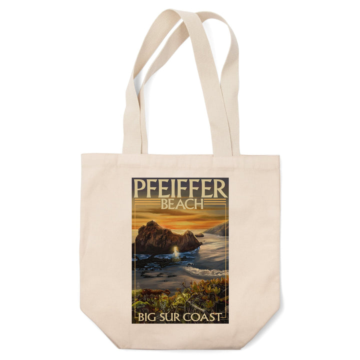 Pfeiffer Beach, California, Tote Bag Totes Lantern Press 