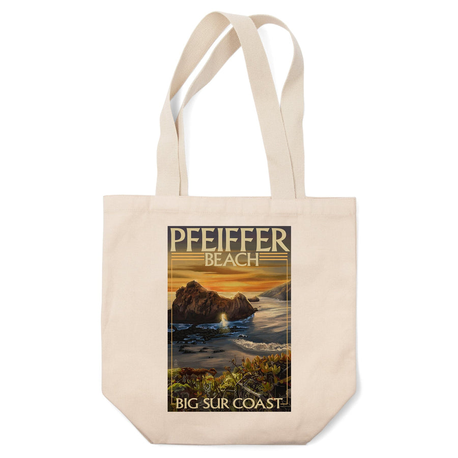 Pfeiffer Beach, California, Tote Bag Totes Lantern Press 