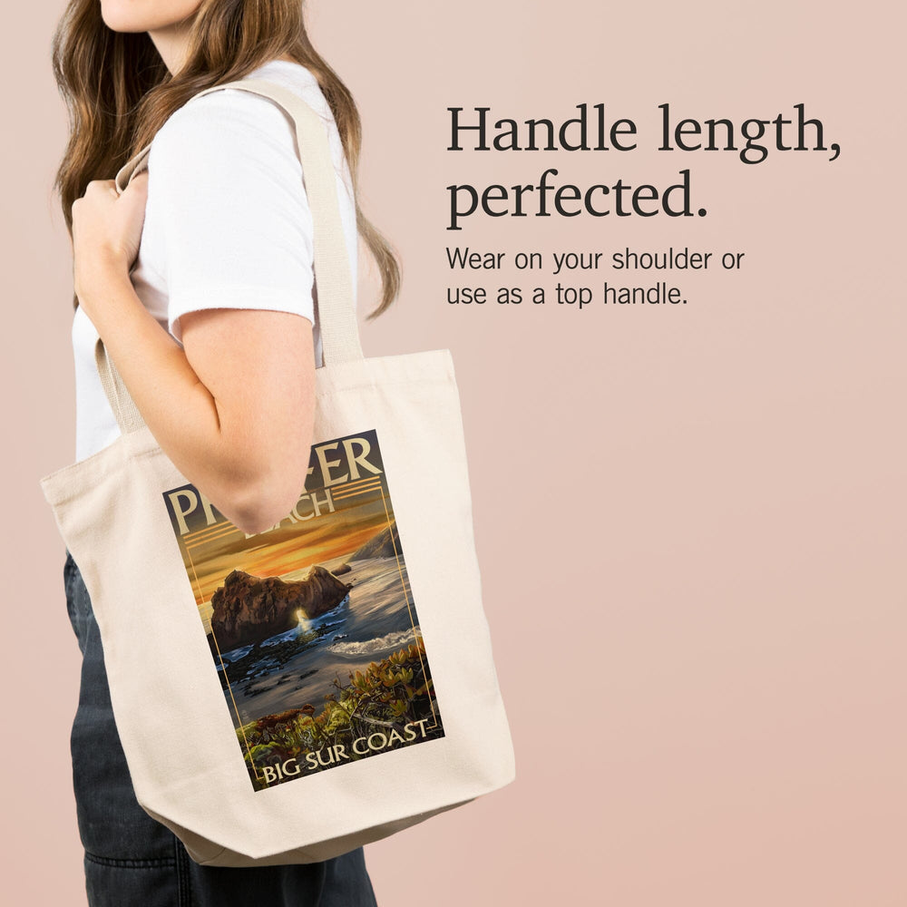 Pfeiffer Beach, California, Tote Bag Totes Lantern Press 