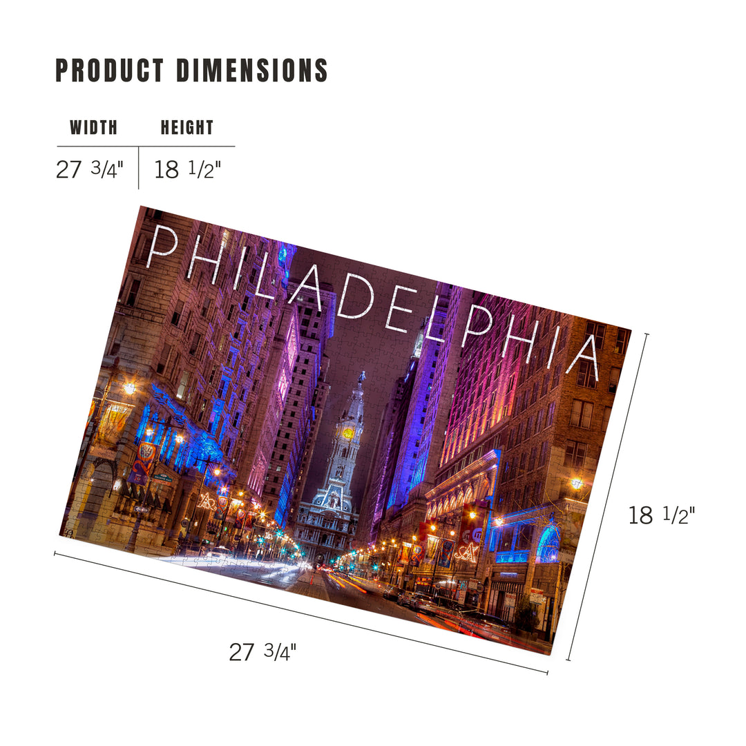 Philadelphia, Pennsylvania, City Hall, Jigsaw Puzzle Puzzle Lantern Press 