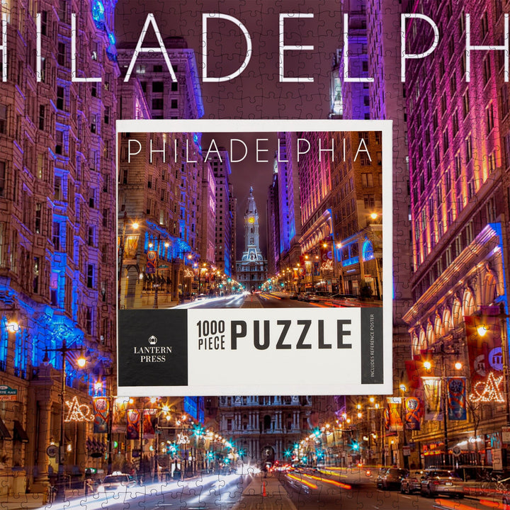 Philadelphia, Pennsylvania, City Hall, Jigsaw Puzzle Puzzle Lantern Press 