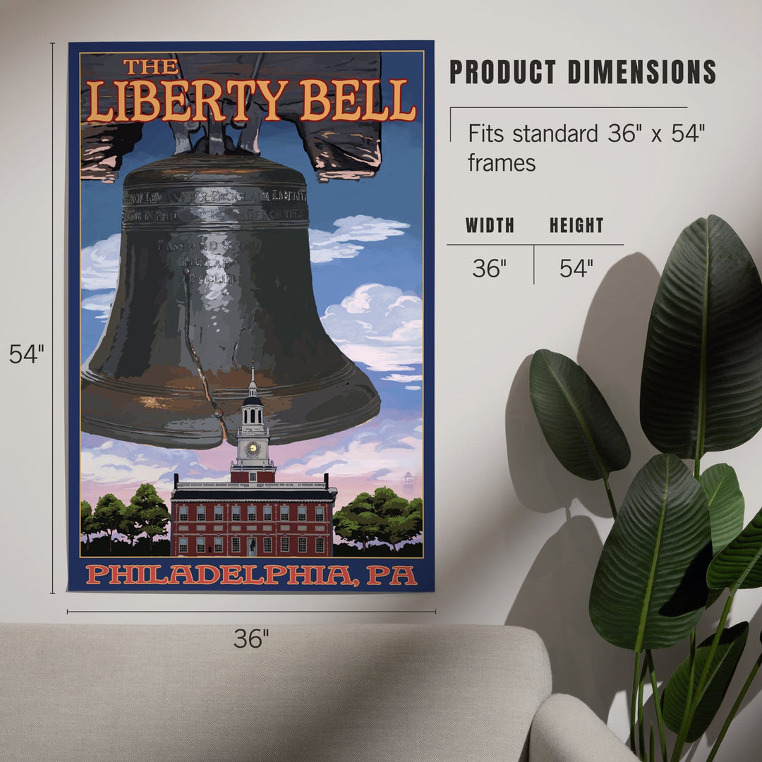 Philadelphia, Pennsylvania, Independence Hall and Liberty Bell, Art & Giclee Prints Art Lantern Press 