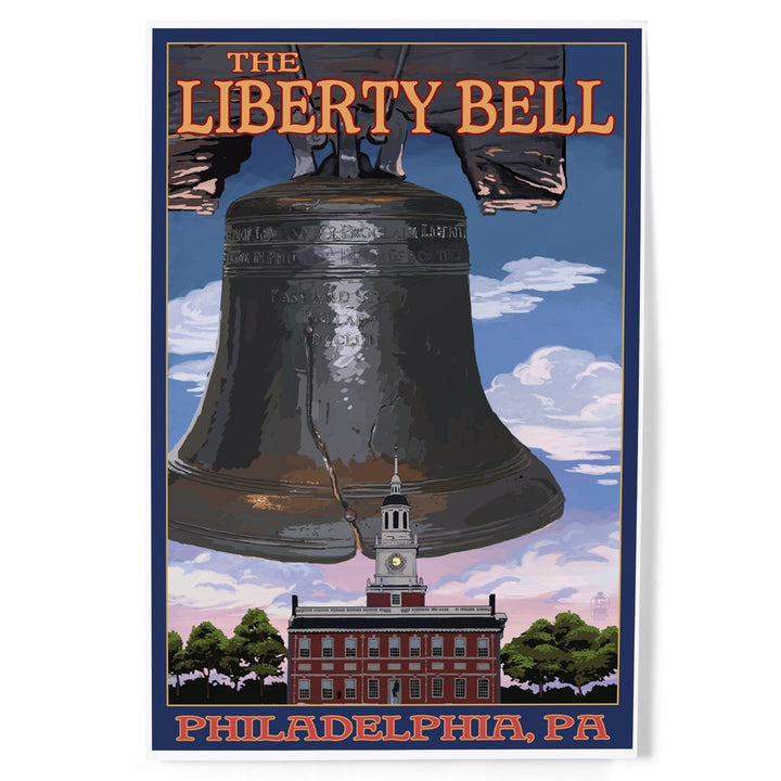 Philadelphia, Pennsylvania, Independence Hall and Liberty Bell, Art & Giclee Prints Art Lantern Press 