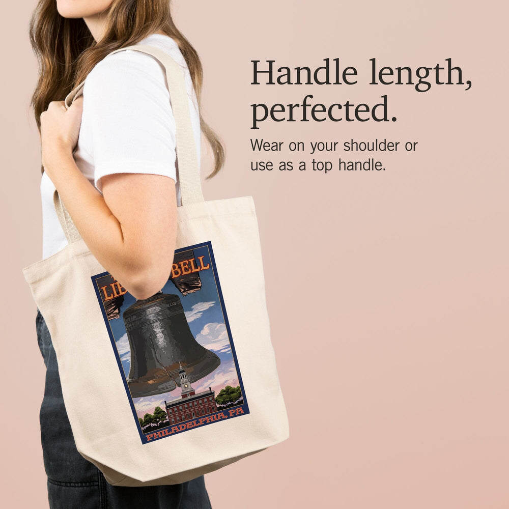 Philadelphia, Pennsylvania, Independence Hall and Liberty Bell, Tote Bag Totes Lantern Press 