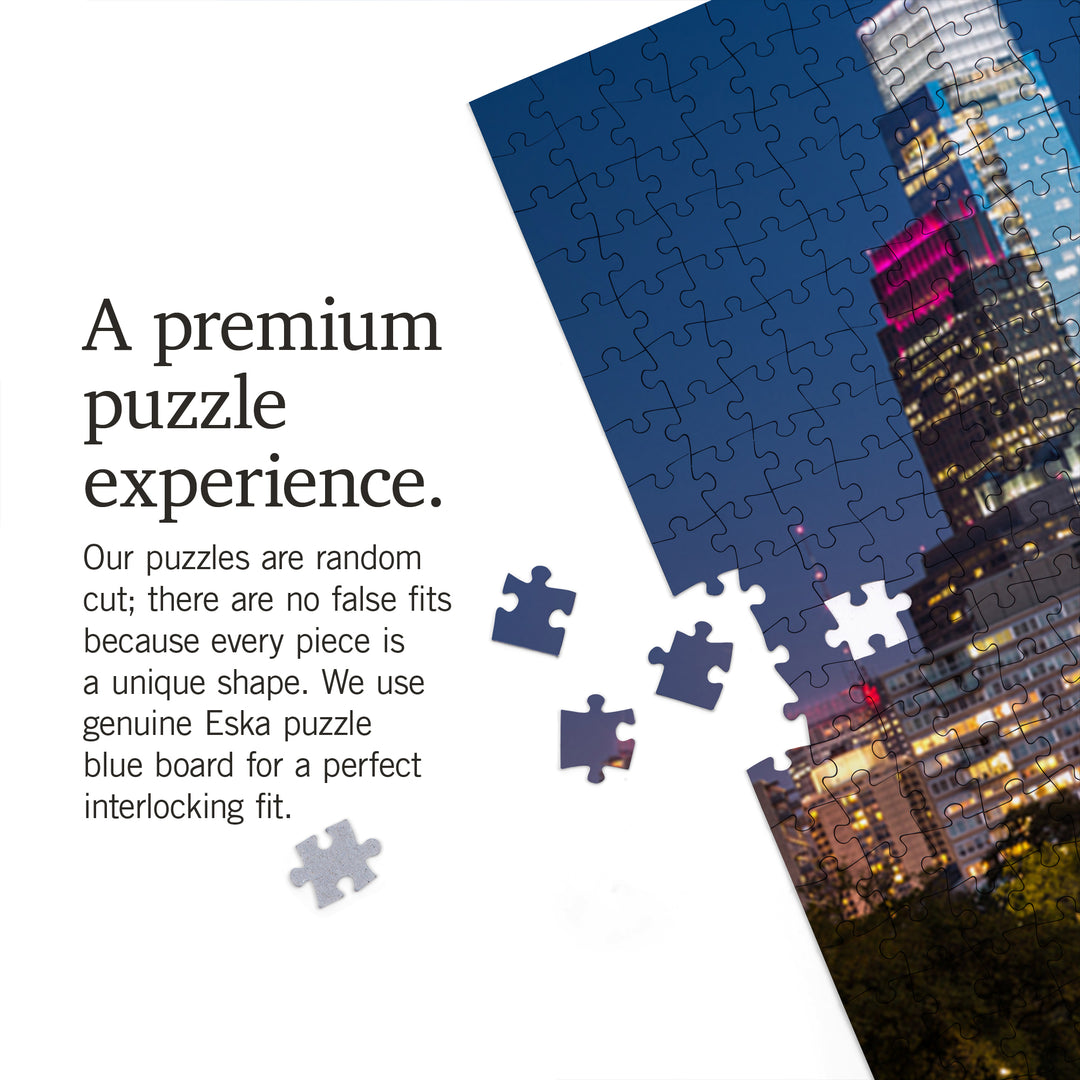Philadelphia, Pennsylvania, Skyline at Night, Jigsaw Puzzle Puzzle Lantern Press 