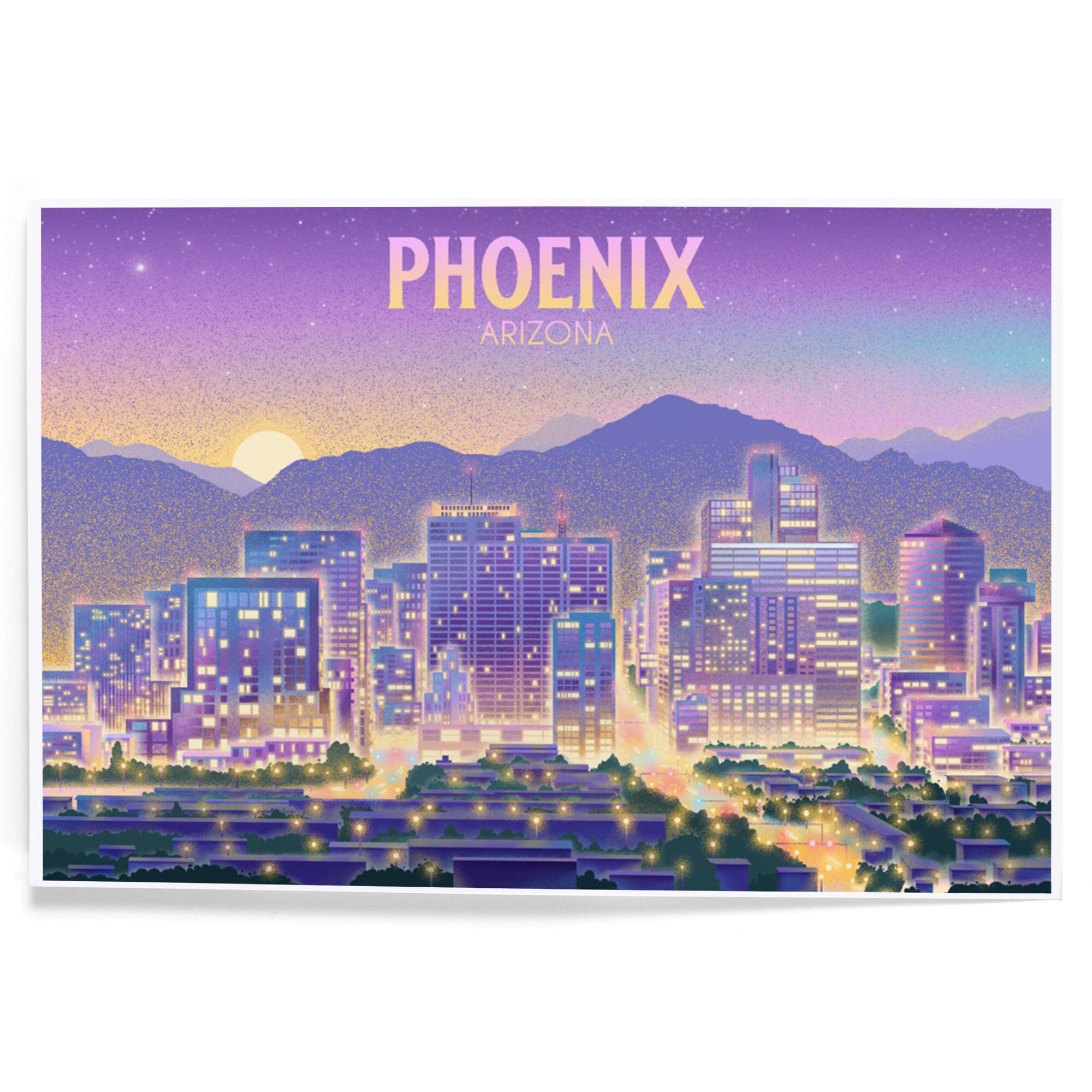 Phoenix, Arizona, Lithograph, City Series art & giclee