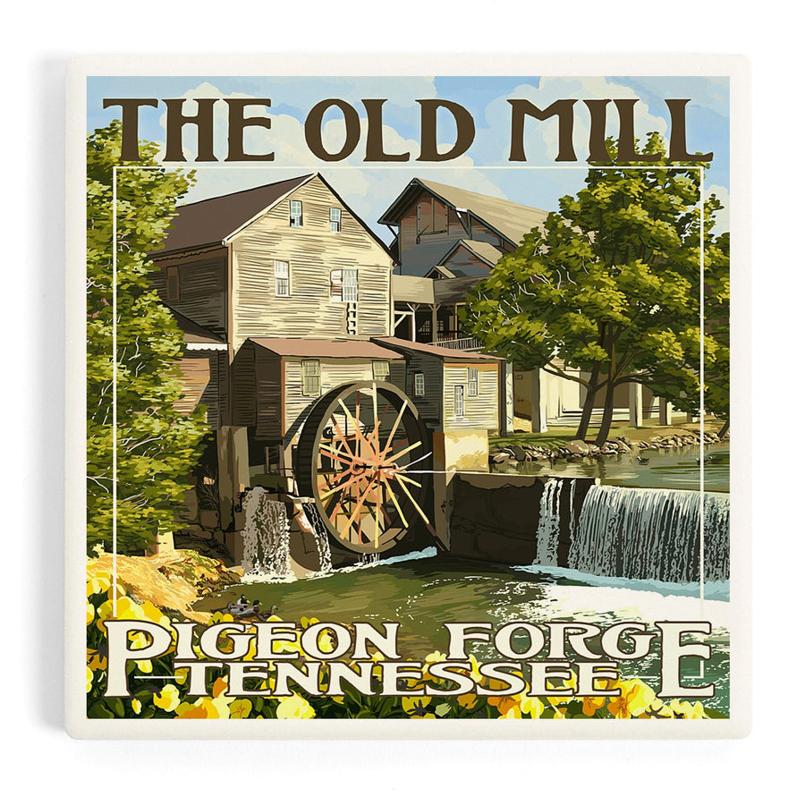 Pigeon Forge, Tennessee, The Old Mill, Coasters Coasters Lantern Press 