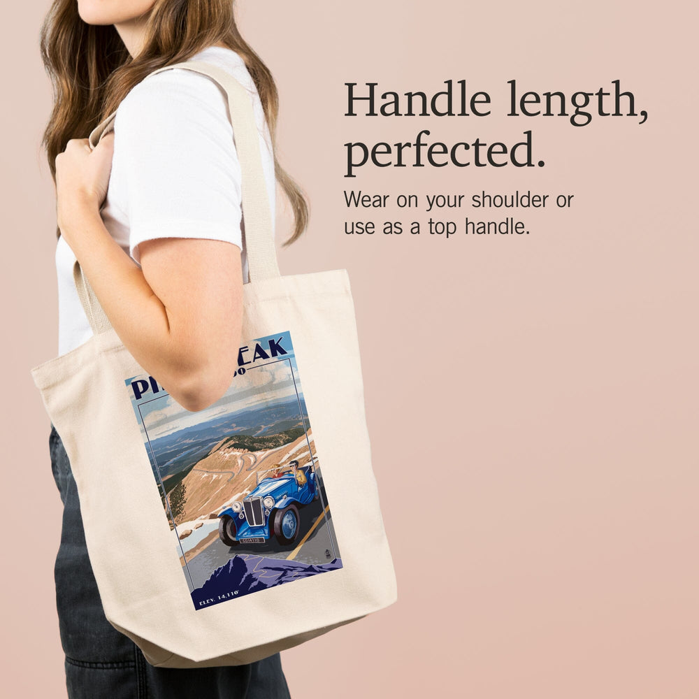 Pikes Peak, Colorado, Auto Road Scene, Tote Bag Totes Lantern Press 