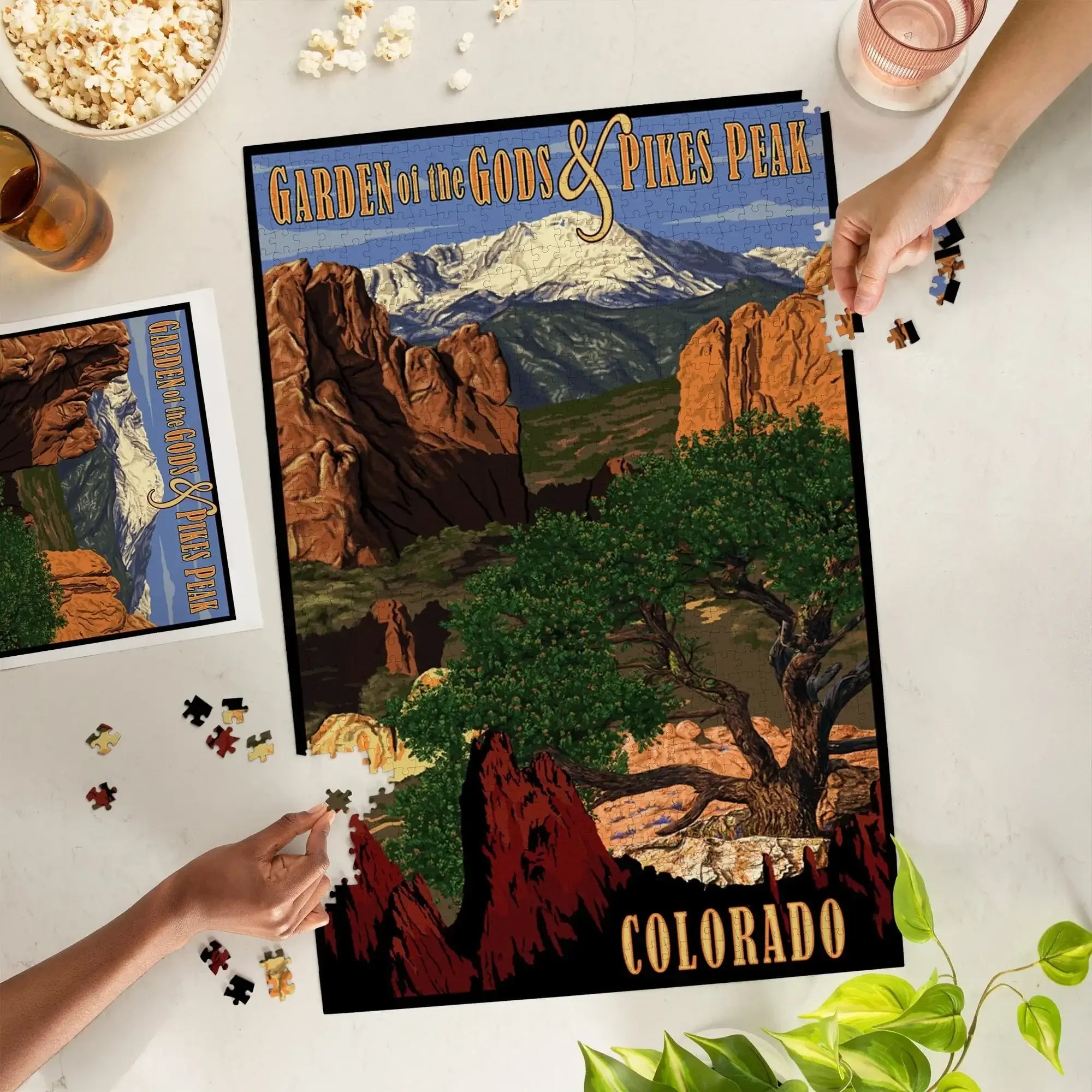Pikes Peak from Garden of the Gods, Colorado, 1000 piece jigsaw