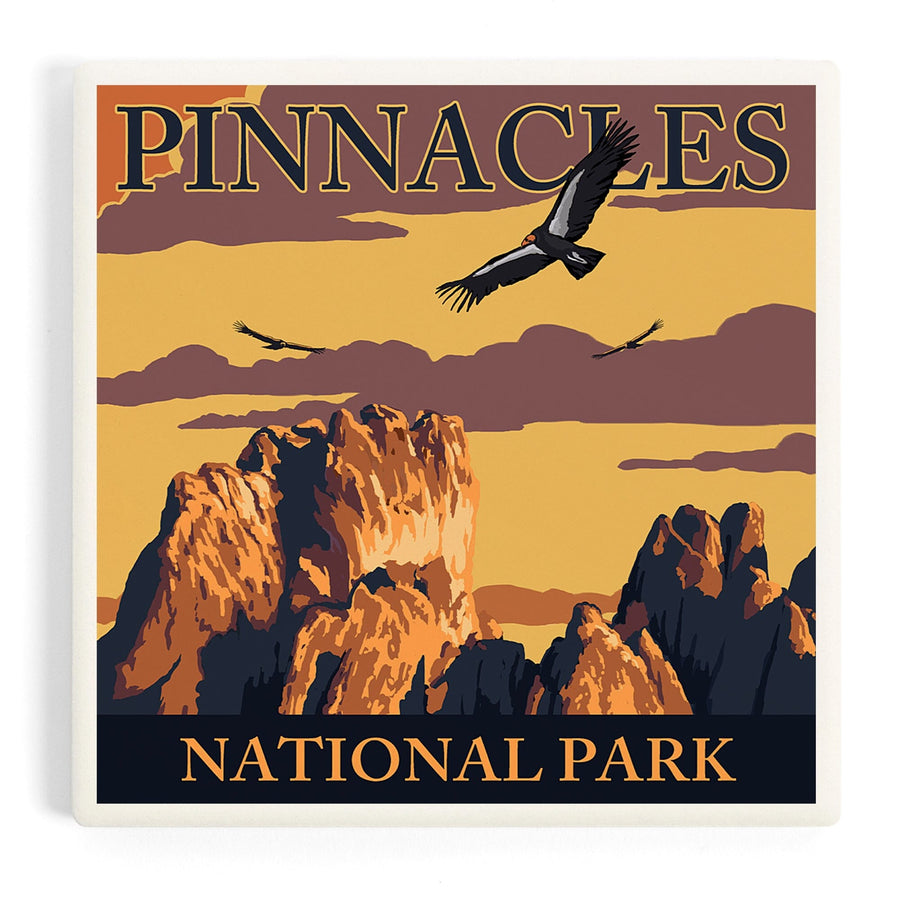 Pinnacles National Park, California, Condors, Coasters Coasters Lantern Press 