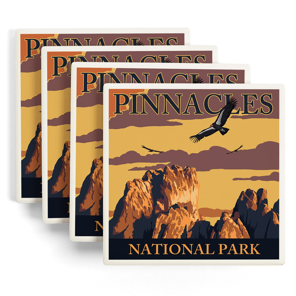 Pinnacles National Park, California, Condors, Coasters Coasters Lantern Press 