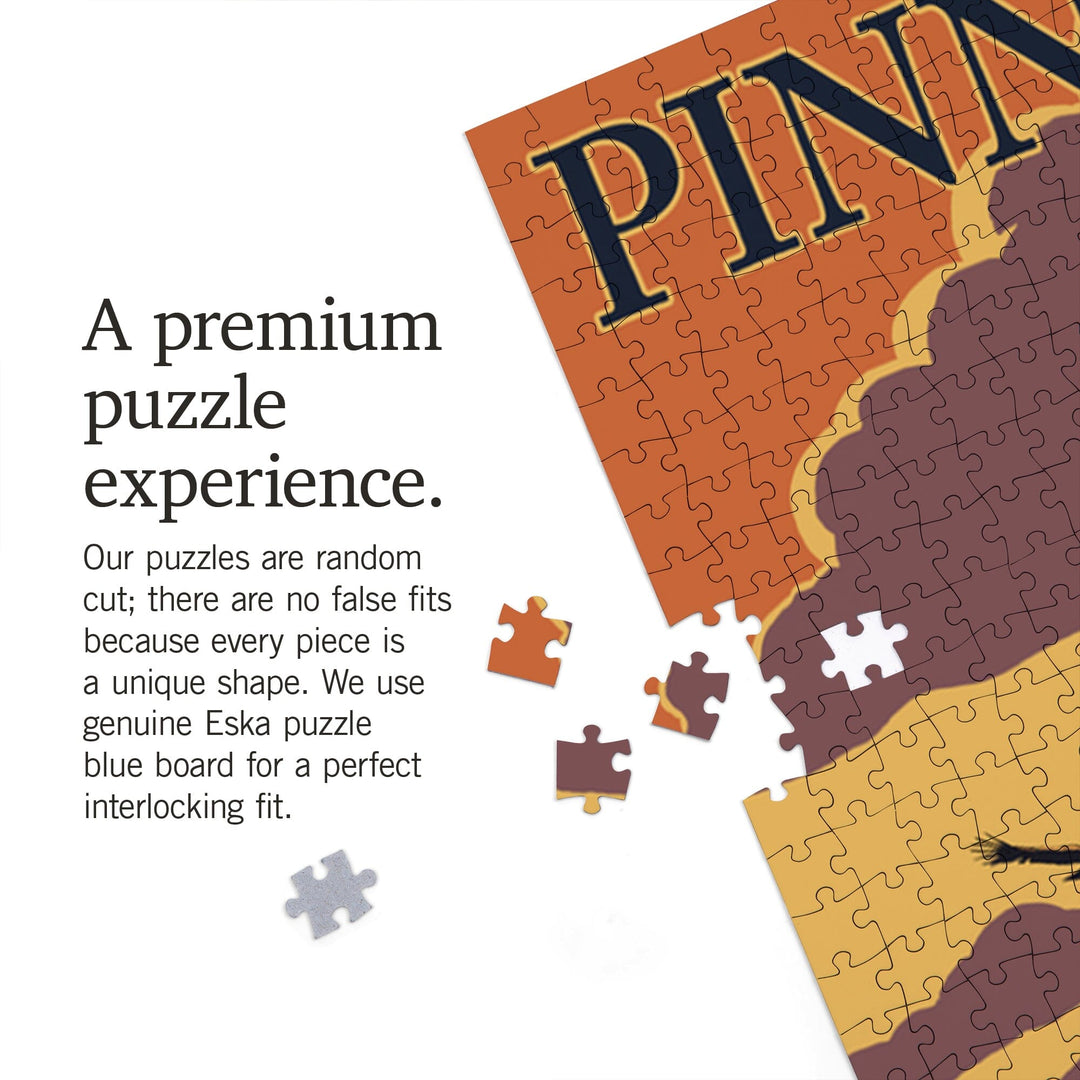 Pinnacles National Park, California, Condors, Jigsaw Puzzle Puzzle Lantern Press 