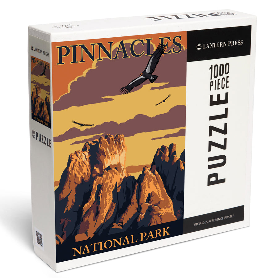 Pinnacles National Park, California, Condors, Jigsaw Puzzle Puzzle Lantern Press 