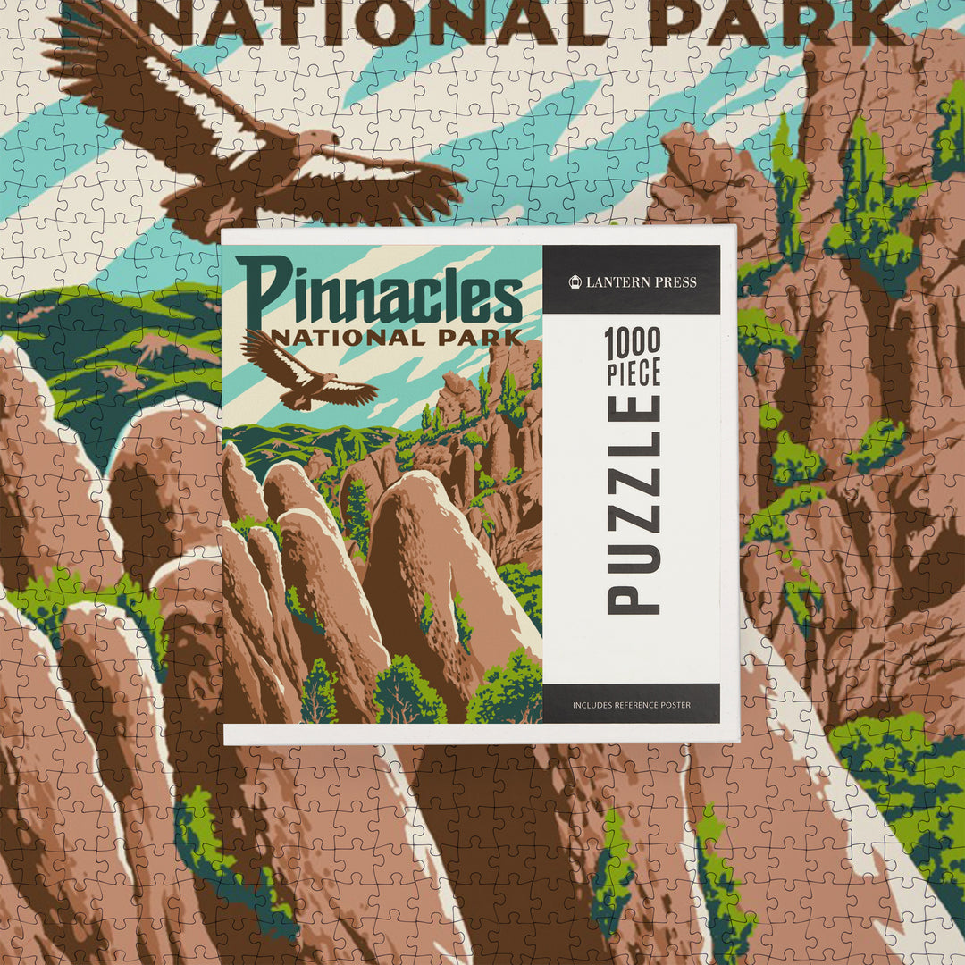 Pinnacles National Park, California, Explorer Series, Pinnacles, Jigsaw Puzzle Puzzle Lantern Press 