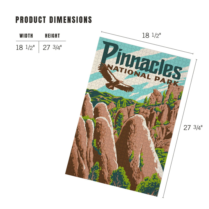 Pinnacles National Park, California, Explorer Series, Pinnacles, Jigsaw Puzzle Puzzle Lantern Press 