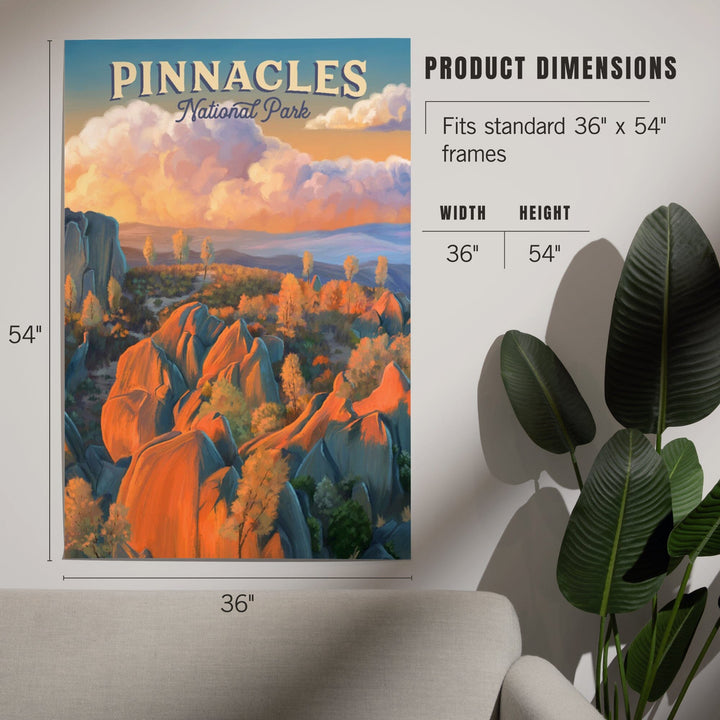 Pinnacles National Park, California, Oil Painting, Art & Giclee Prints Art Lantern Press 