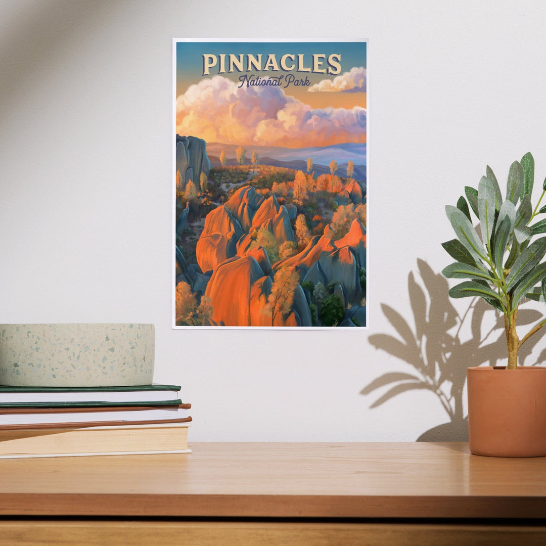 Pinnacles National Park, California, Oil Painting, Art & Giclee Prints Art Lantern Press 