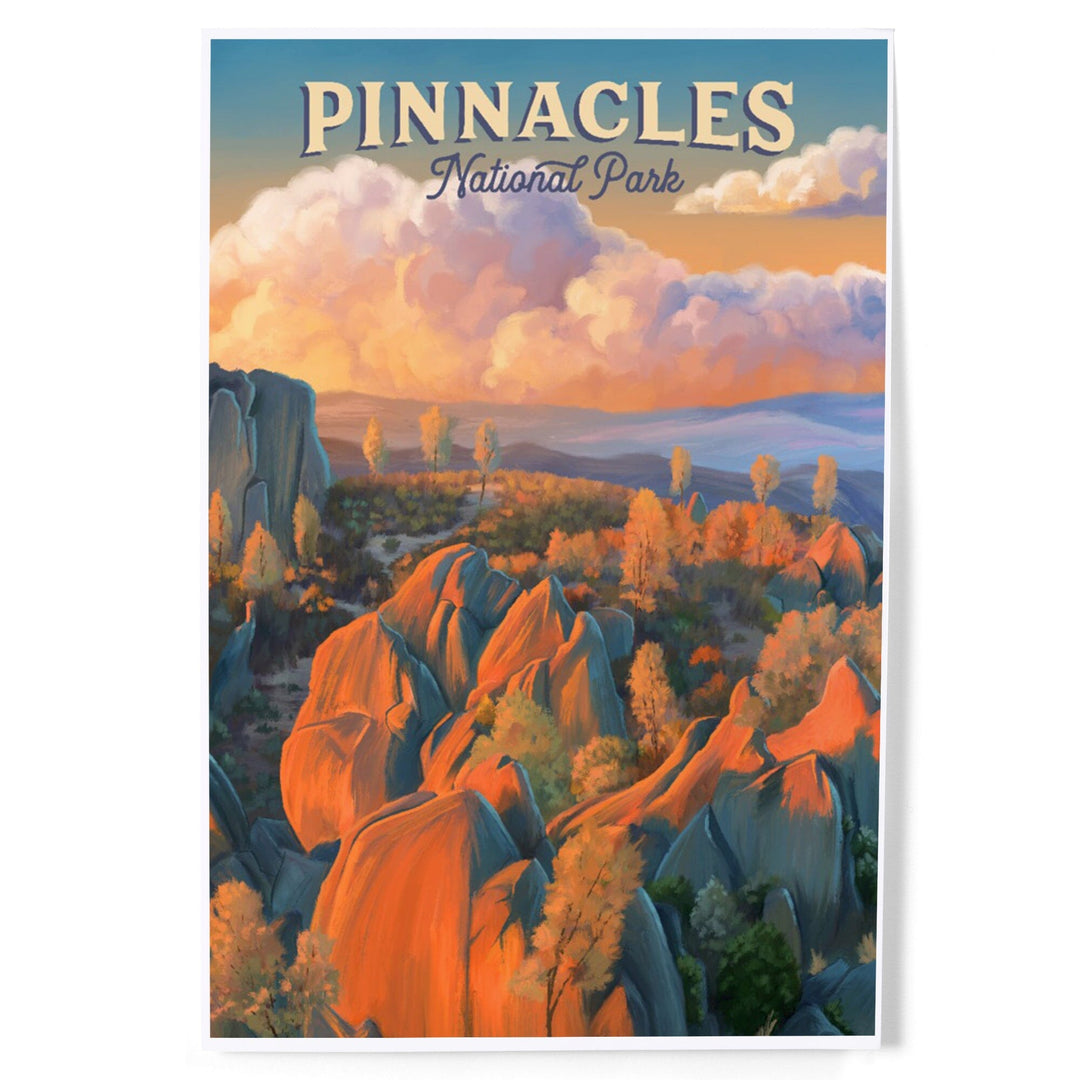 Pinnacles National Park, California, Oil Painting, Art & Giclee Prints Art Lantern Press 