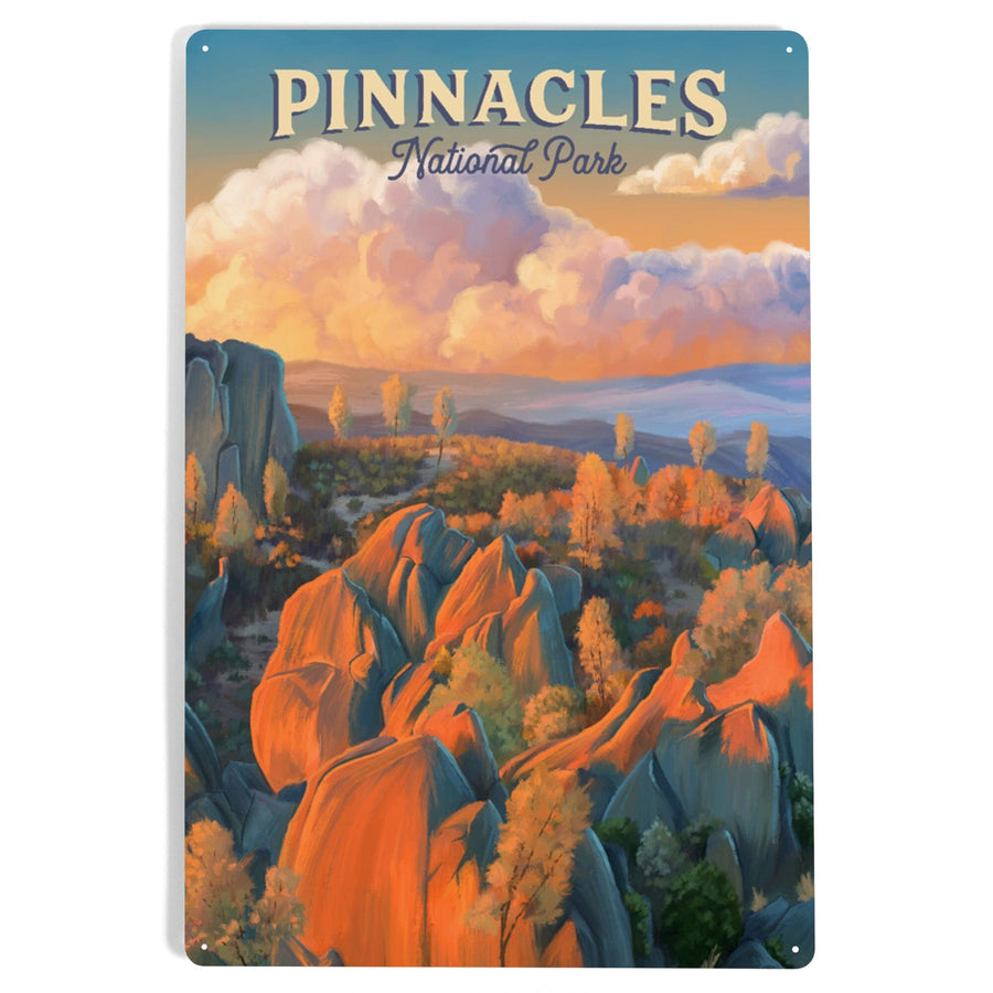 Pinnacles National Park, California, Oil Painting, Metal Signs Metal Lantern Press 