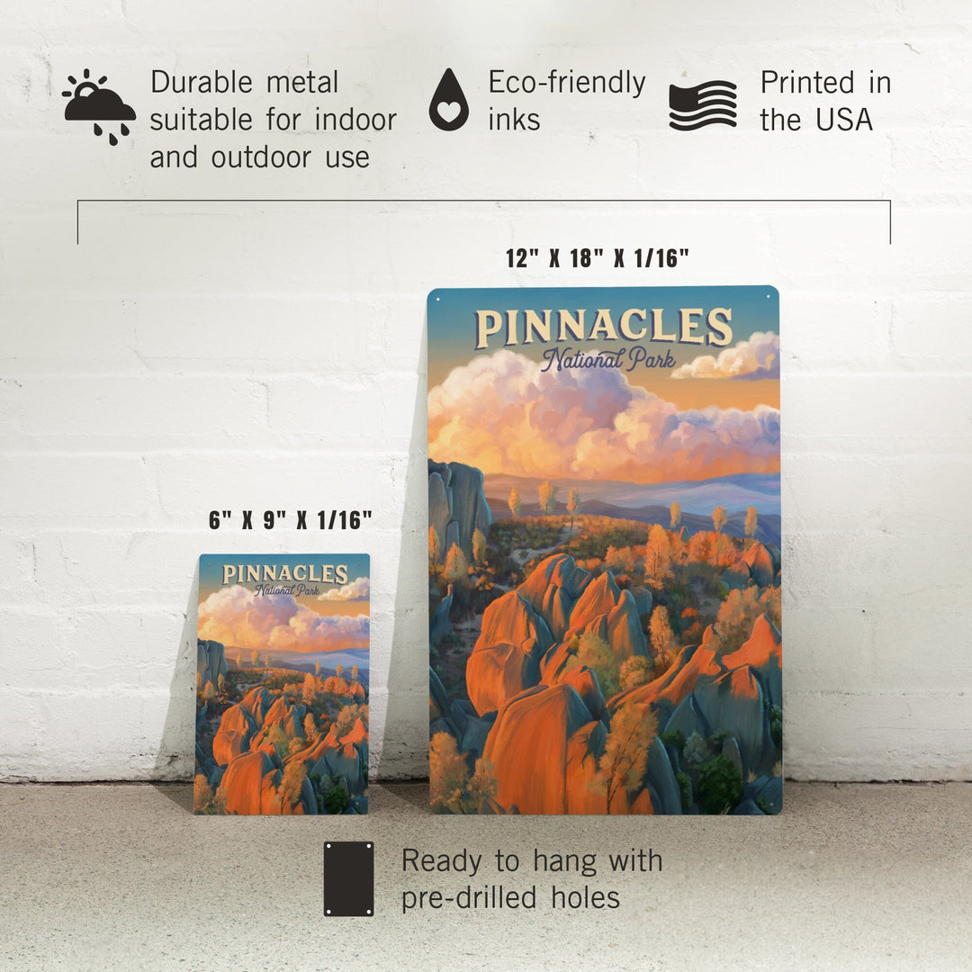 Pinnacles National Park, California, Oil Painting, Metal Signs Metal Lantern Press 