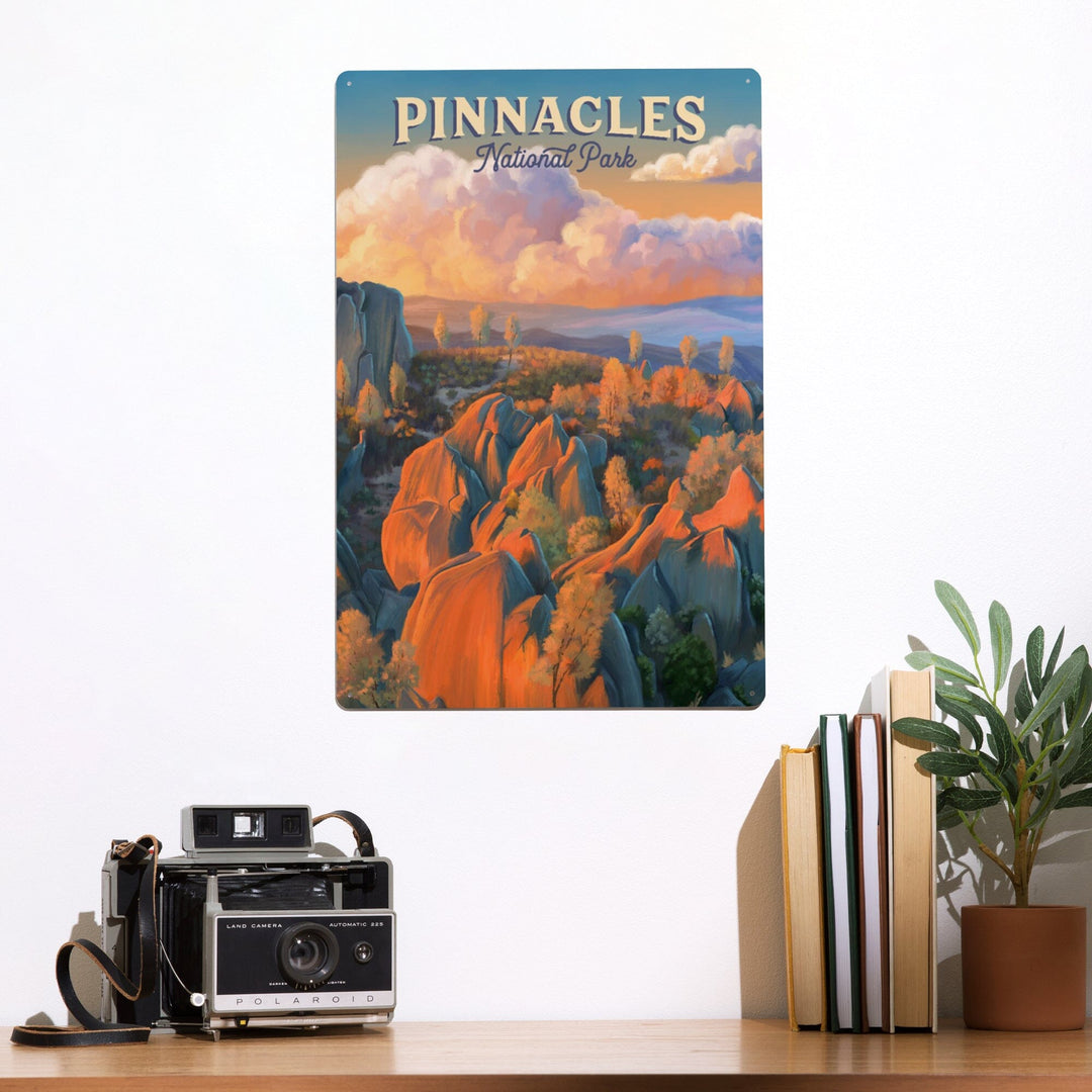 Pinnacles National Park, California, Oil Painting, Metal Signs Metal Lantern Press 