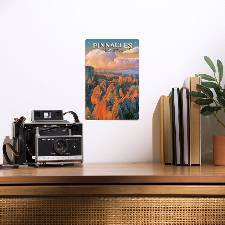 Pinnacles National Park, California, Oil Painting, Metal Signs Metal Lantern Press 