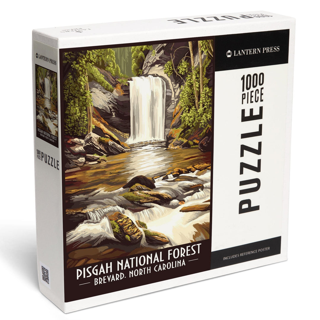 Pisgah National Forest, Brevard, North Carolina, Jigsaw Puzzle Puzzle Lantern Press 
