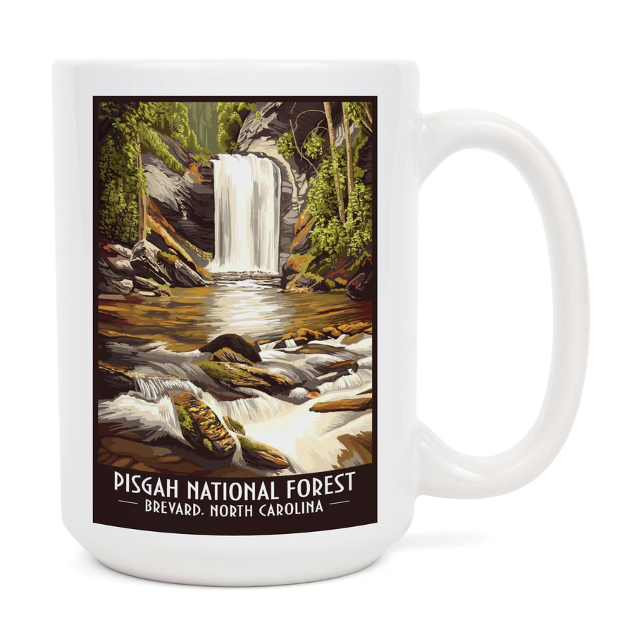 Pisgah National Forest, Brevard, North Carolina, Lantern Press Artwork, Ceramic Mug Mugs Lantern Press 