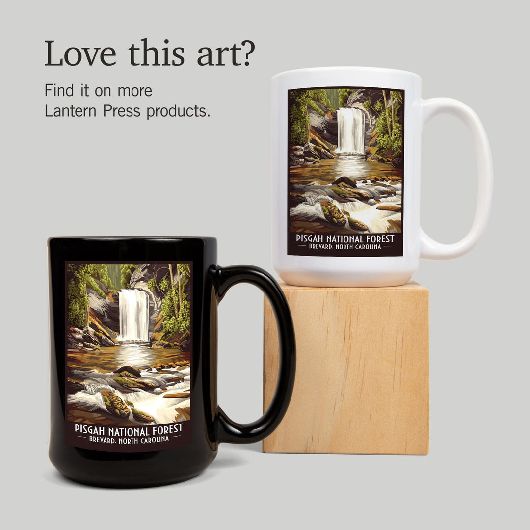 Pisgah National Forest, Brevard, North Carolina, Lantern Press Artwork, Ceramic Mug Mugs Lantern Press 