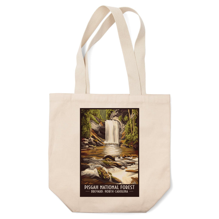 Pisgah National Forest, Brevard, North Carolina, Lantern Press Artwork, Tote Bag Totes Lantern Press 