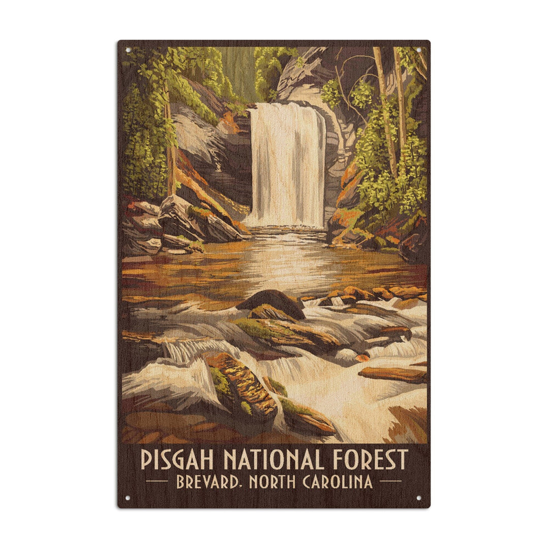 Pisgah National Forest, Brevard, North Carolina, Lantern Press Artwork, Wood Signs and Postcards Wood Lantern Press 10 x 15 Wood Sign 