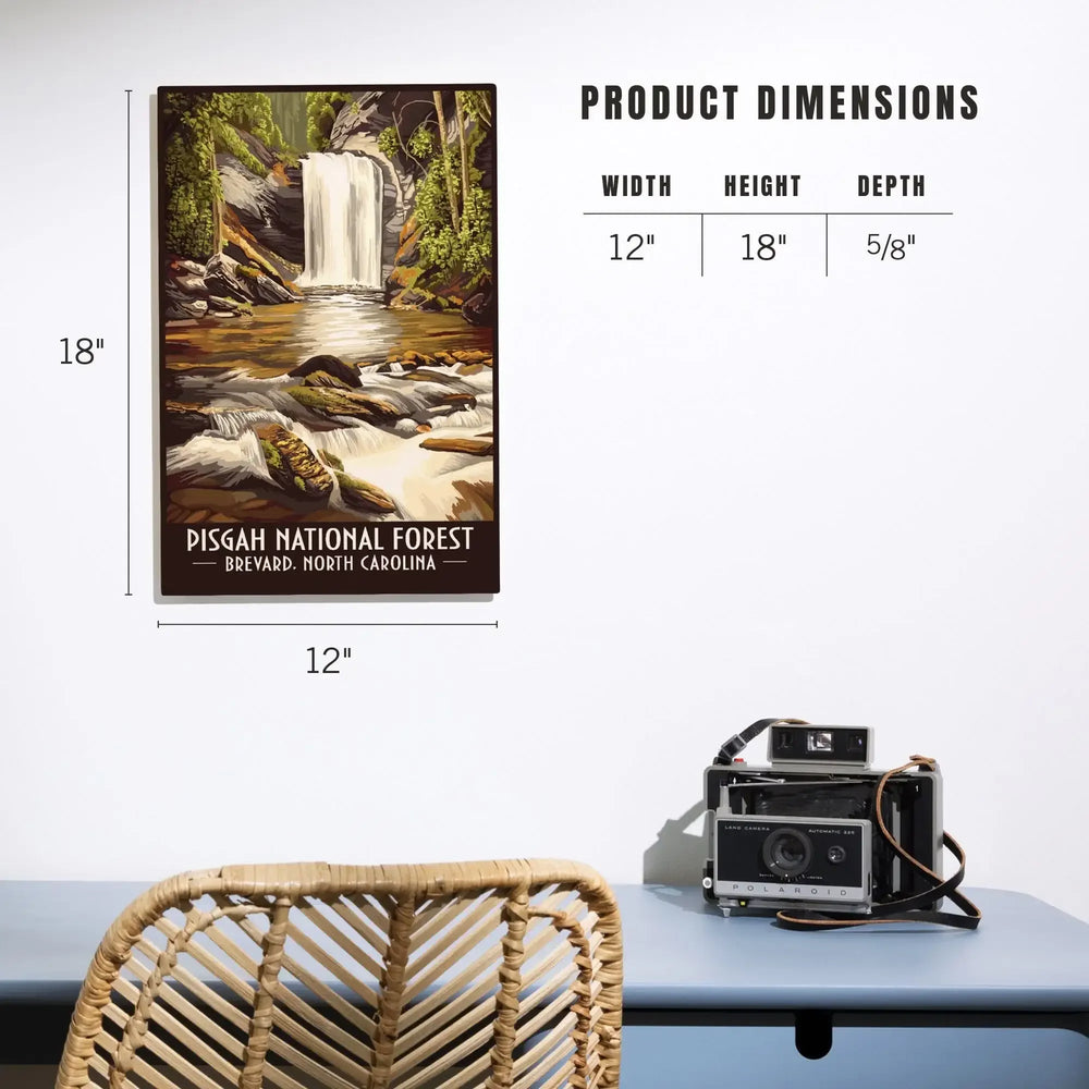 Pisgah National Forest, Brevard, North Carolina, Lantern Press Artwork, Wood Signs and Postcards Wood Lantern Press 