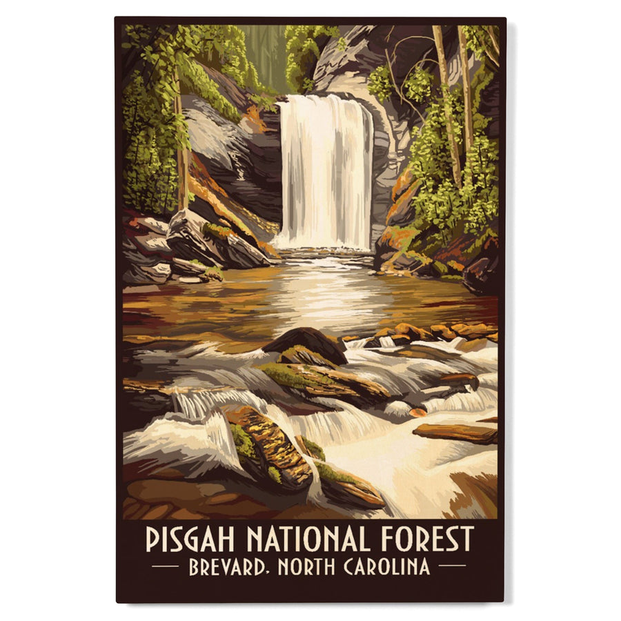 Pisgah National Forest, Brevard, North Carolina, Lantern Press Artwork, Wood Signs and Postcards Wood Lantern Press 