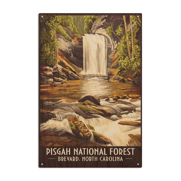 Pisgah National Forest, Brevard, North Carolina, Lantern Press Artwork, Wood Signs and Postcards Wood Lantern Press 6x9 Wood Sign 