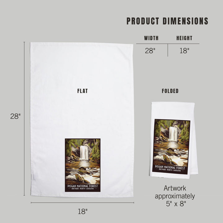 Pisgah National Forest, Brevard, North Carolina, Organic Cotton Kitchen Tea Towels Kitchen Lantern Press 