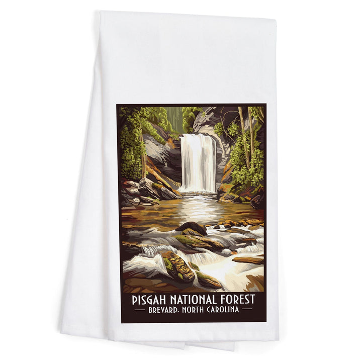 Pisgah National Forest, Brevard, North Carolina, Organic Cotton Kitchen Tea Towels Kitchen Lantern Press 