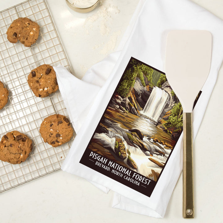 Pisgah National Forest, Brevard, North Carolina, Organic Cotton Kitchen Tea Towels Kitchen Lantern Press 