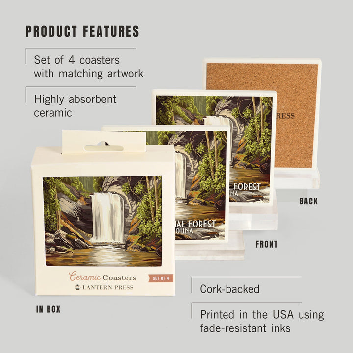 Pisgah National Forest, North Carolina, Coasters Coasters Lantern Press 