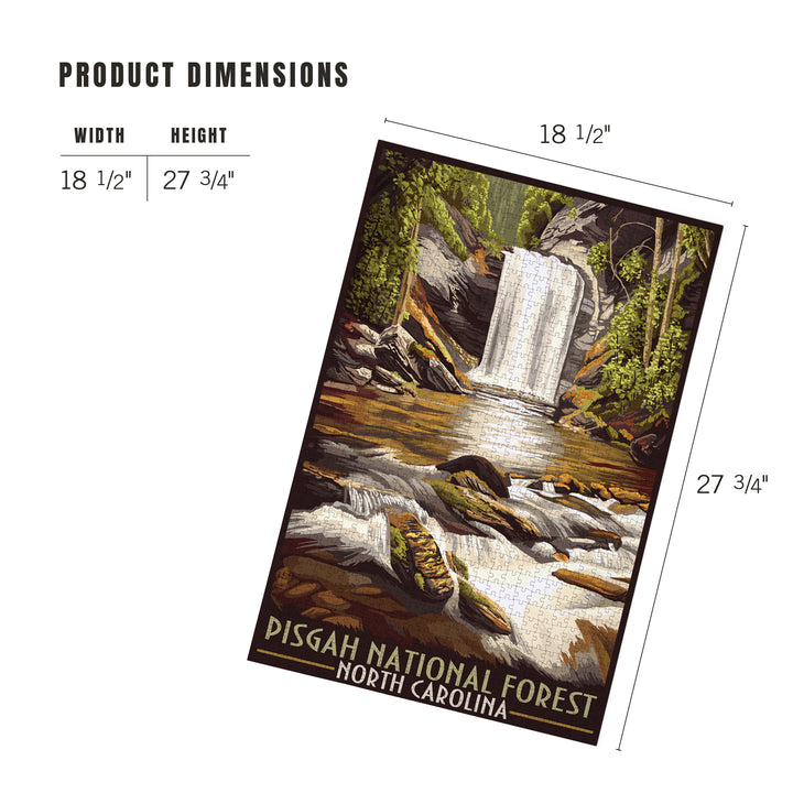 Pisgah National Forest, North Carolina, Jigsaw Puzzle Puzzle Lantern Press 