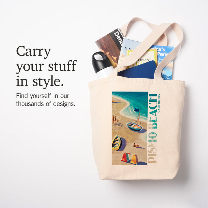 Pismo Beach, California, Beach Scene, Tote Bag Totes Lantern Press 