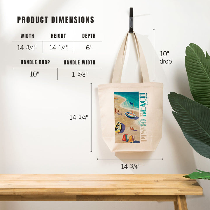 Pismo Beach, California, Beach Scene, Tote Bag Totes Lantern Press 