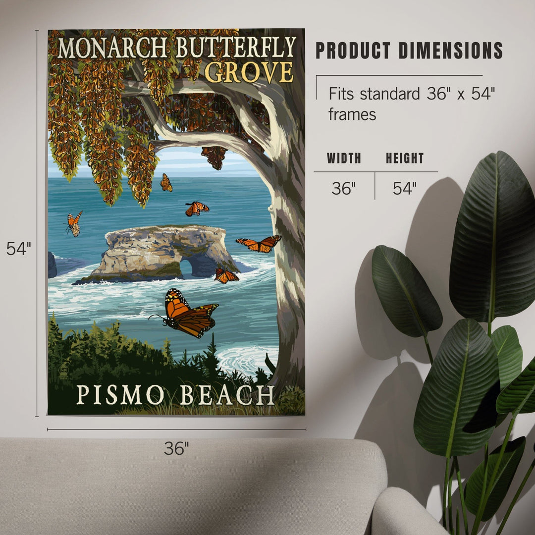 Pismo Beach, California, Monarch Butterfly Grove, Art & Giclee Prints Art Lantern Press 