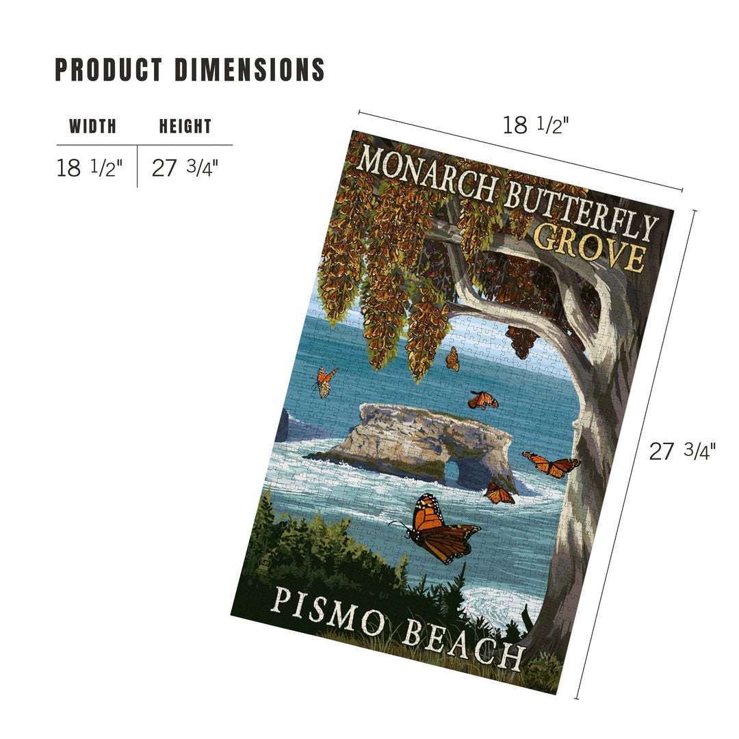 Pismo Beach, California, Monarch Butterfly Grove, Jigsaw Puzzle Puzzle Lantern Press 