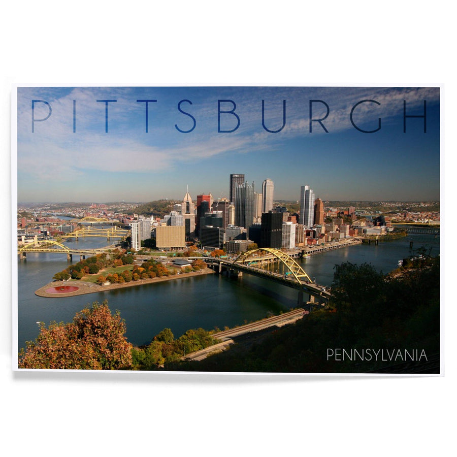 Pittsburgh, Pennsylvania, Autumn Scene, Art & Giclee Prints Art Lantern Press 