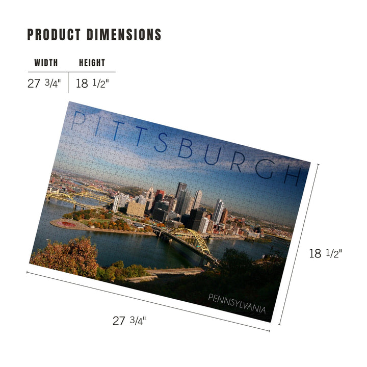 Pittsburgh, Pennsylvania, Autumn Scene, Jigsaw Puzzle Puzzle Lantern Press 