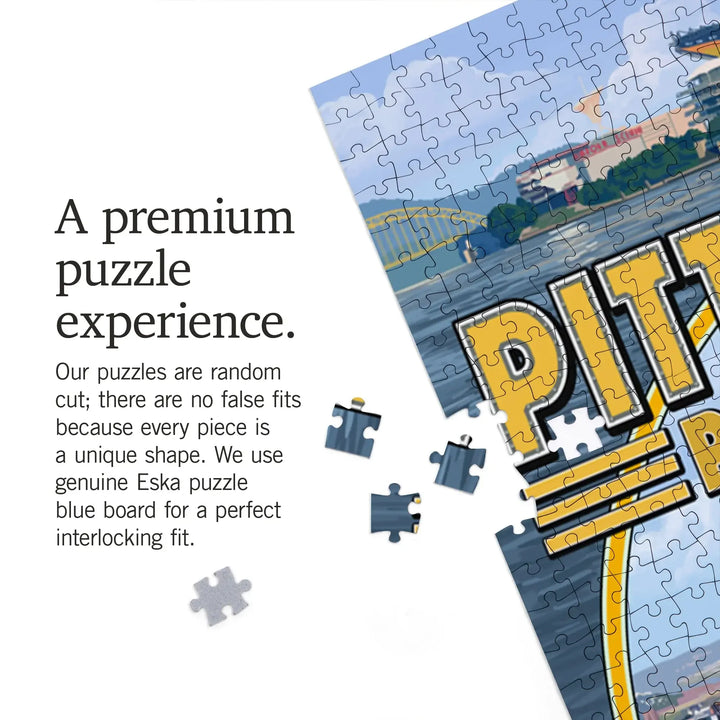 Pittsburgh, Pennsylvania, Montage Scenes, Jigsaw Puzzle Puzzle Lantern Press 