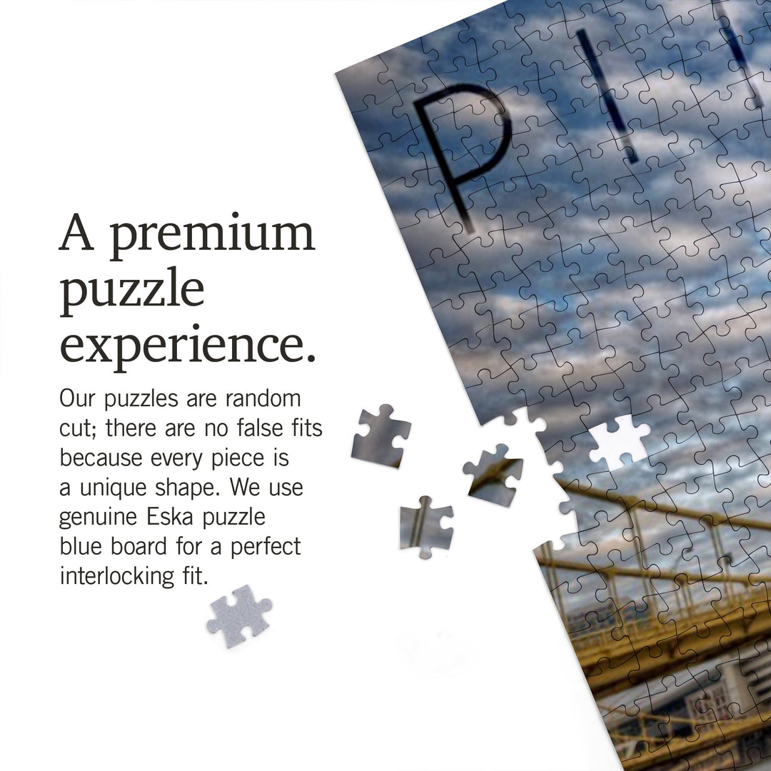 Pittsburgh, Pennsylvania, Skyline From the North Shore, Jigsaw Puzzle Puzzle Lantern Press 